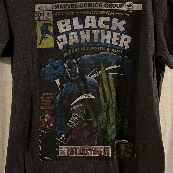 MENS VINTAGE GRAPHIC TEE BLACK PANTHER COMIC COLLECTORS TEE SIZE MEDIUM - Picture 2 of 3